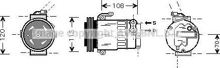 Ava Quality Cooling OL K312 - Kompresors, Gaisa kond. sistēma ps1.lv