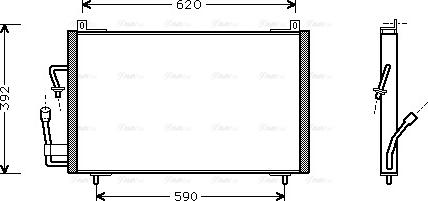 Ava Quality Cooling PE 5182 - Kondensators, Gaisa kond. sistēma ps1.lv