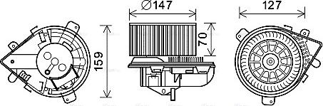 Ava Quality Cooling PE8395 - Salona ventilators ps1.lv