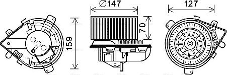 Ava Quality Cooling PE8393 - Salona ventilators ps1.lv