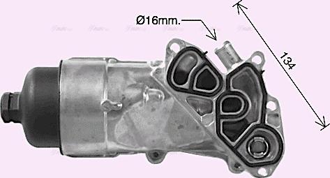 Ava Quality Cooling PE3396H - Eļļas radiators, Motoreļļa ps1.lv