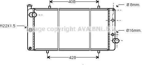 Ava Quality Cooling PE 2105 - Radiators, Motora dzesēšanas sistēma ps1.lv