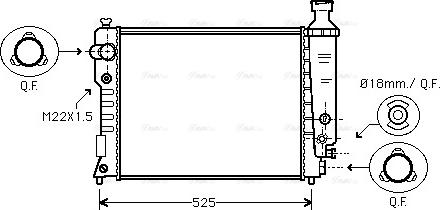 Ava Quality Cooling PE 2124 - Radiators, Motora dzesēšanas sistēma ps1.lv