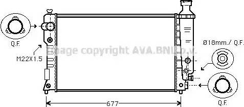 Ava Quality Cooling PE 2125 - Radiators, Motora dzesēšanas sistēma ps1.lv