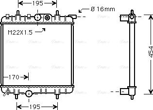 Ava Quality Cooling PE 2243 - Radiators, Motora dzesēšanas sistēma ps1.lv