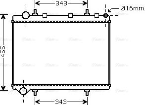 Ava Quality Cooling PE 2259 - Radiators, Motora dzesēšanas sistēma ps1.lv