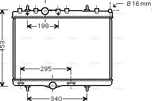 Ava Quality Cooling PE 2255 - Radiators, Motora dzesēšanas sistēma ps1.lv