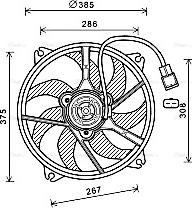 Ava Quality Cooling PE7556 - Ventilators, Motora dzesēšanas sistēma ps1.lv