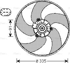 Ava Quality Cooling PE7553 - Ventilators, Motora dzesēšanas sistēma ps1.lv