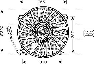 Ava Quality Cooling PE 7535 - Ventilators, Motora dzesēšanas sistēma ps1.lv