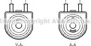 Ava Quality Cooling PEA3285 - Eļļas radiators, Motoreļļa ps1.lv