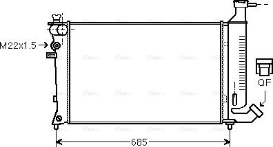 Ava Quality Cooling PEA2148 - Radiators, Motora dzesēšanas sistēma ps1.lv