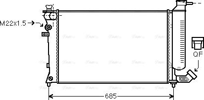 Ava Quality Cooling PEA2137 - Radiators, Motora dzesēšanas sistēma ps1.lv