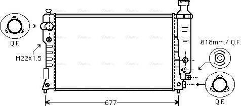 Ava Quality Cooling PEA2125 - Radiators, Motora dzesēšanas sistēma ps1.lv