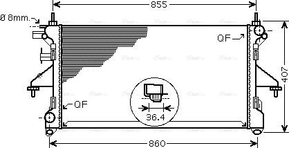 Ava Quality Cooling PEA2304 - Radiators, Motora dzesēšanas sistēma ps1.lv