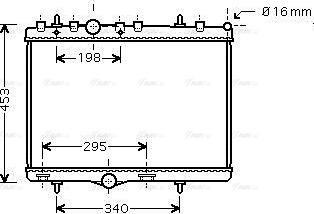 Ava Quality Cooling PEA2255 - Radiators, Motora dzesēšanas sistēma ps1.lv