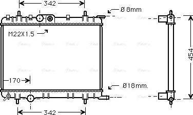 Ava Quality Cooling PEA2206 - Radiators, Motora dzesēšanas sistēma ps1.lv