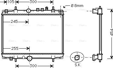 Ava Quality Cooling PEA2208 - Radiators, Motora dzesēšanas sistēma ps1.lv