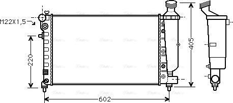 Ava Quality Cooling PEA2216 - Radiators, Motora dzesēšanas sistēma ps1.lv