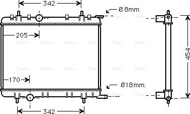 Ava Quality Cooling PEA2221 - Radiators, Motora dzesēšanas sistēma ps1.lv