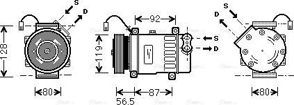 Ava Quality Cooling PEAK036 - Kompresors, Gaisa kond. sistēma ps1.lv