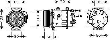 Ava Quality Cooling PEAK322 - Kompresors, Gaisa kond. sistēma ps1.lv