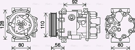 Ava Quality Cooling PEK415 - Kompresors, Gaisa kond. sistēma ps1.lv