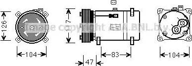 Ava Quality Cooling PE K066 - Kompresors, Gaisa kond. sistēma ps1.lv