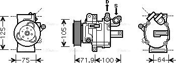 Ava Quality Cooling PE K317 - Kompresors, Gaisa kond. sistēma ps1.lv