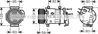 Ava Quality Cooling PE K329 - Kompresors, Gaisa kond. sistēma ps1.lv