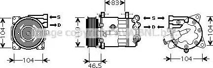 Ava Quality Cooling PE K325 - Kompresors, Gaisa kond. sistēma ps1.lv