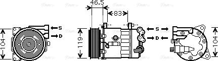 Ava Quality Cooling PE K326 - Kompresors, Gaisa kond. sistēma ps1.lv