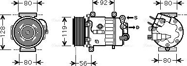 Ava Quality Cooling PE K320 - Kompresors, Gaisa kond. sistēma ps1.lv
