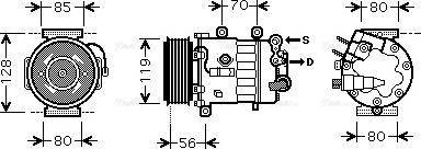 Ava Quality Cooling PE K322 - Kompresors, Gaisa kond. sistēma ps1.lv