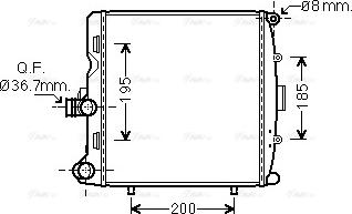 Ava Quality Cooling PR 2055 - Radiators, Motora dzesēšanas sistēma ps1.lv