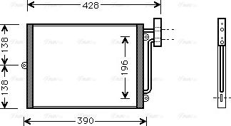 Ava Quality Cooling PRA5038 - Kondensators, Gaisa kond. sistēma ps1.lv