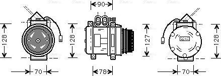 Ava Quality Cooling PR K033 - Kompresors, Gaisa kond. sistēma ps1.lv