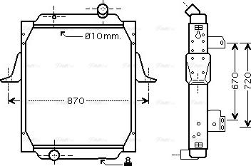 Ava Quality Cooling RE 2067 - Radiators, Motora dzesēšanas sistēma ps1.lv