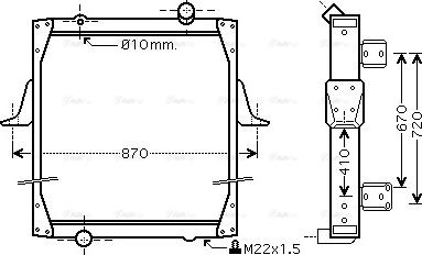 Ava Quality Cooling RE 2081 - Radiators, Motora dzesēšanas sistēma ps1.lv