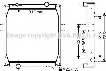 Ava Quality Cooling REA2068 - Radiators, Motora dzesēšanas sistēma ps1.lv