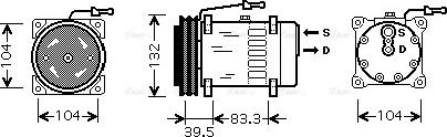 Ava Quality Cooling REAK084 - Kompresors, Gaisa kond. sistēma ps1.lv