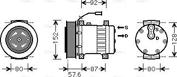 Ava Quality Cooling REAK078 - Kompresors, Gaisa kond. sistēma ps1.lv