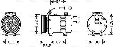 Ava Quality Cooling REAK073 - Kompresors, Gaisa kond. sistēma ps1.lv