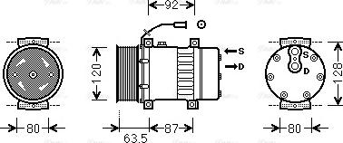 Ava Quality Cooling REAK107 - Kompresors, Gaisa kond. sistēma ps1.lv