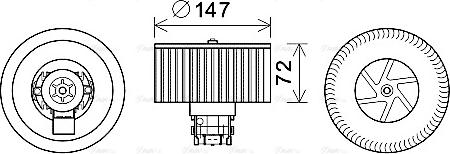 Ava Quality Cooling RT8598 - Salona ventilators ps1.lv