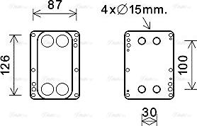 Ava Quality Cooling RT3631 - Eļļas radiators, Motoreļļa ps1.lv