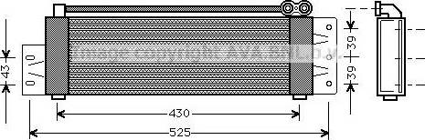 Ava Quality Cooling RT3207 - Eļļas radiators, Motoreļļa ps1.lv