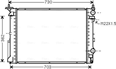 Ava Quality Cooling RT 2259 - Radiators, Motora dzesēšanas sistēma ps1.lv