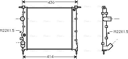 Ava Quality Cooling RT 2260 - Radiators, Motora dzesēšanas sistēma ps1.lv