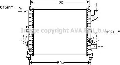 Ava Quality Cooling RT 2262 - Radiators, Motora dzesēšanas sistēma ps1.lv